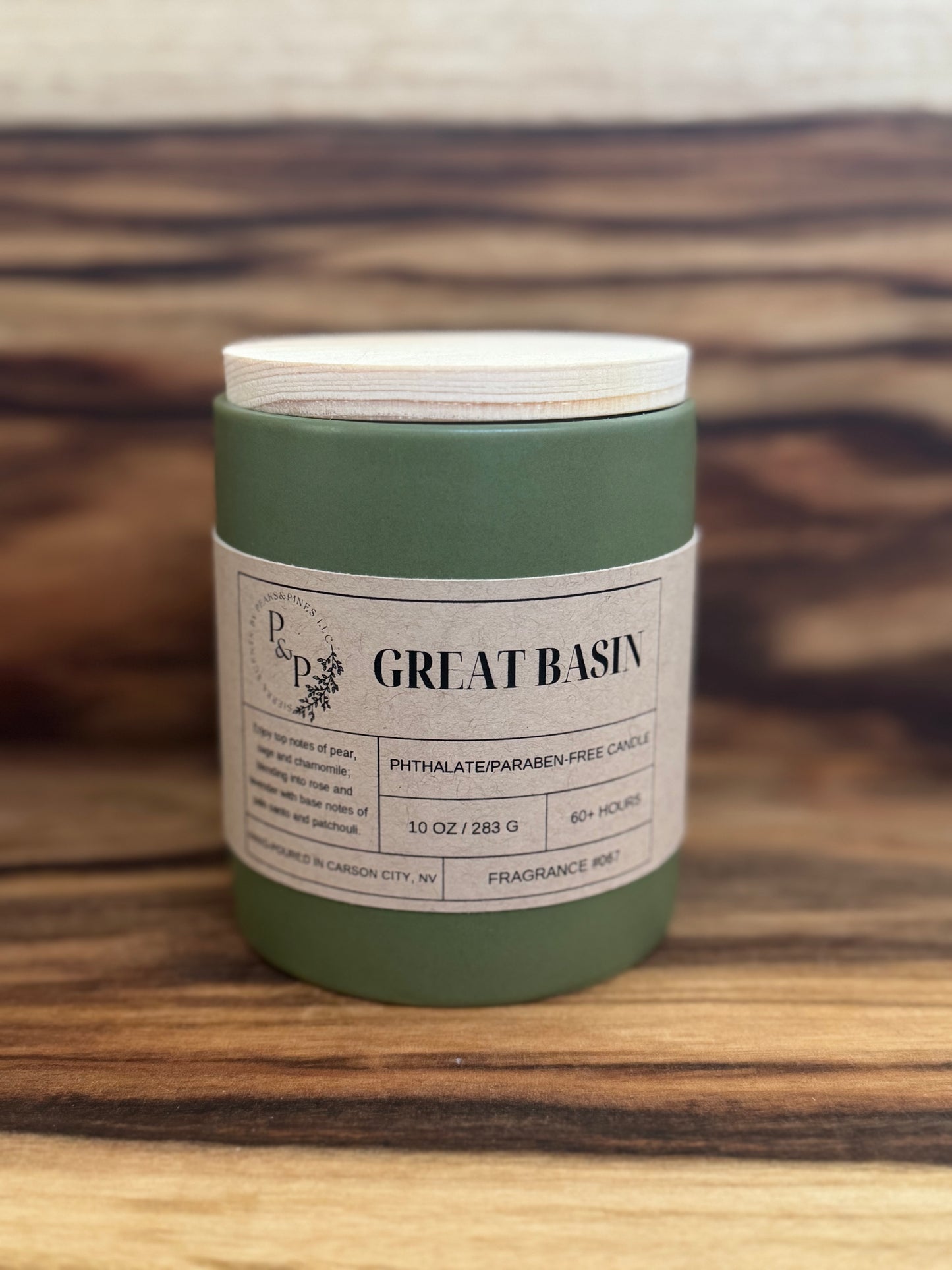 Great Basin 10 oz Ceramic Candle