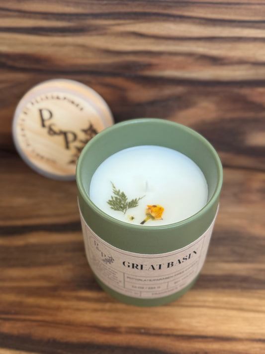 Great Basin 10 oz Ceramic Candle