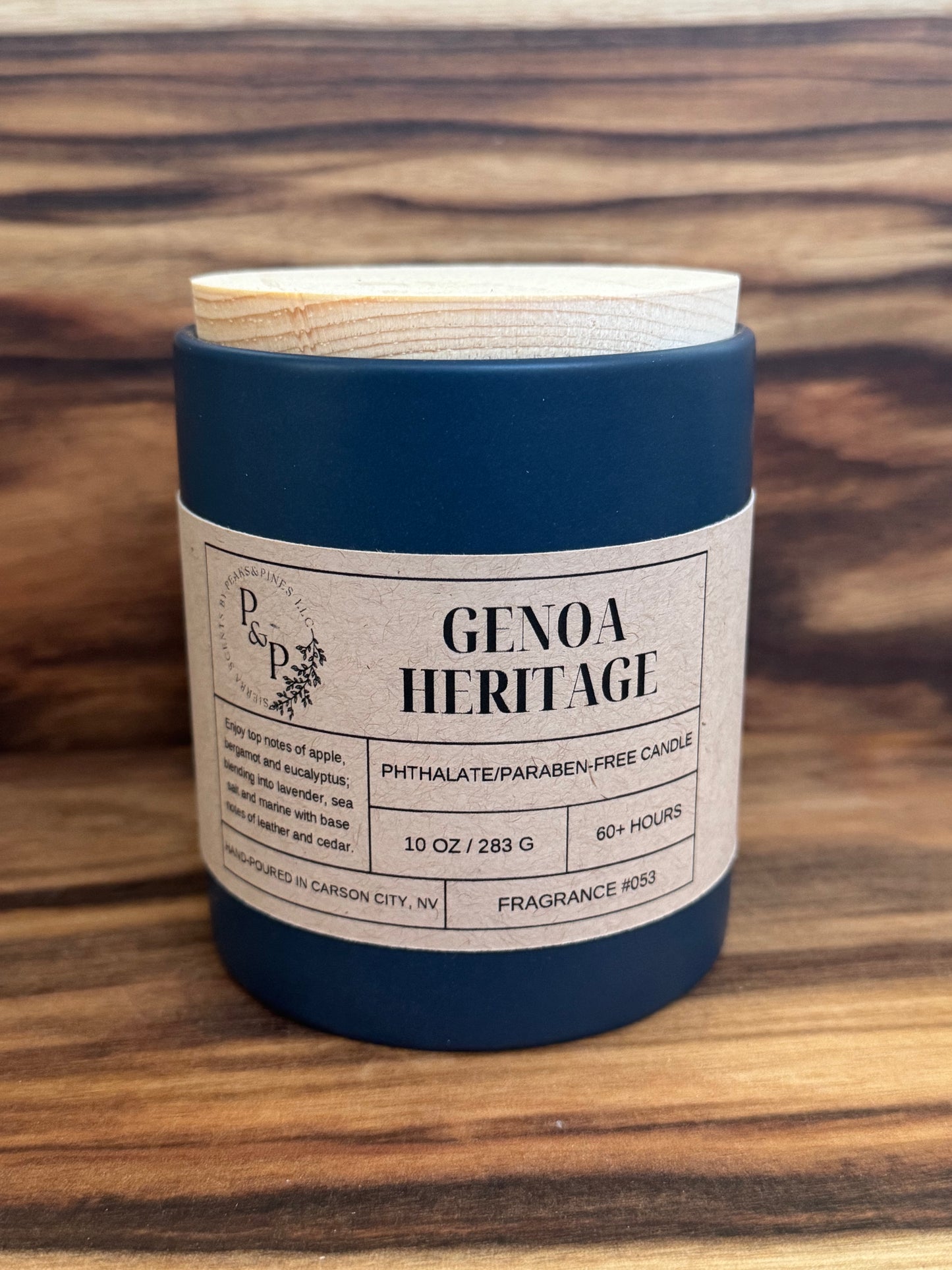 Genoa Heritage 10 oz Ceramic Candle