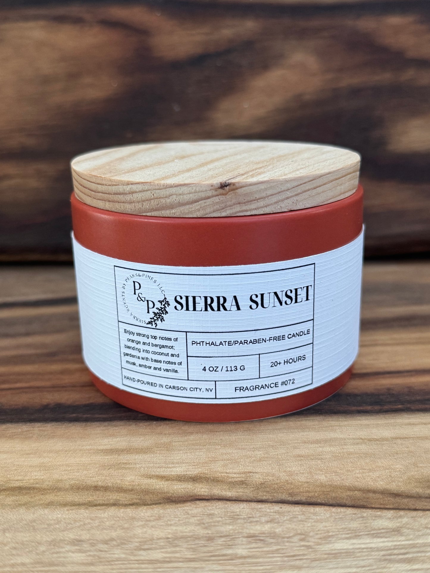 Sierra Sunset 4 oz Ceramic Candle