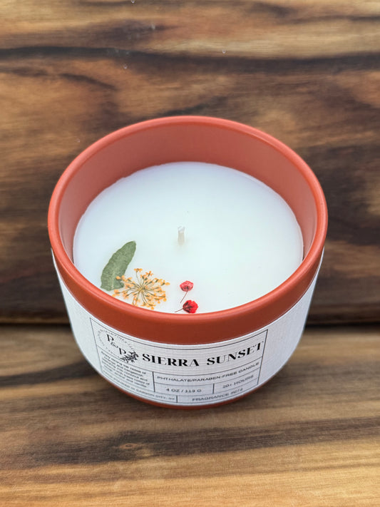 Sierra Sunset 4 oz Ceramic Candle
