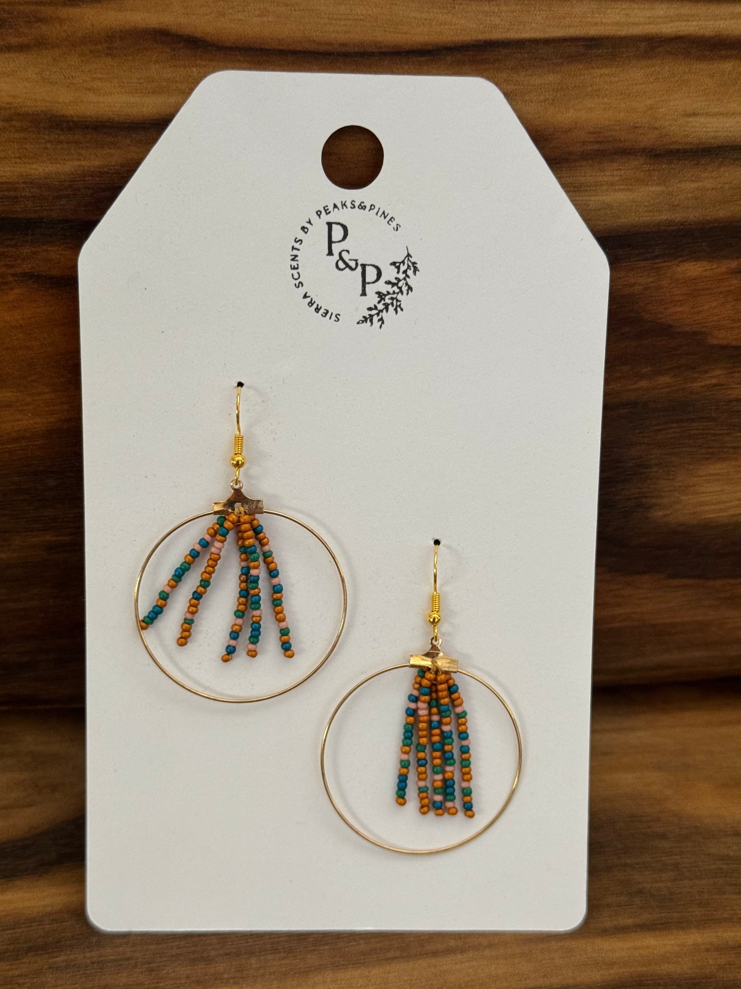 Earth-toned Gold Dangles