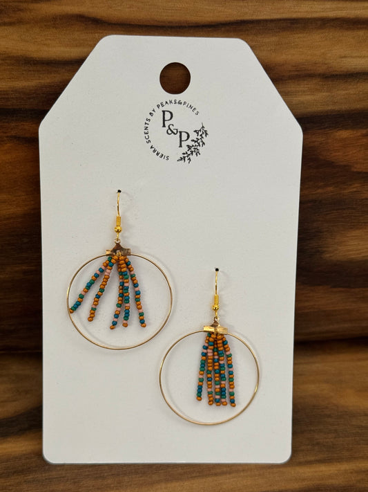 Earth-toned Gold Dangles